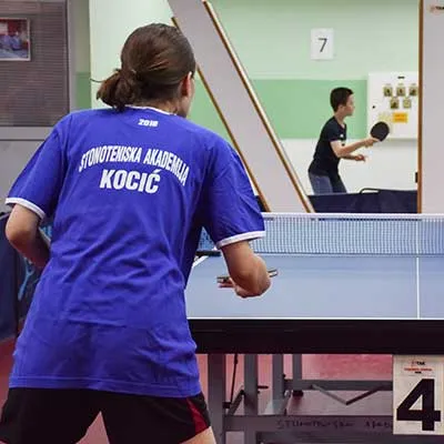Trening u Stonoteniskoj akademiji Kocić